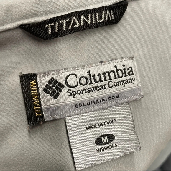 Columbia Titanium Softshell Omni Shield Light Blue Shell Jacket - Picture 4 of 13